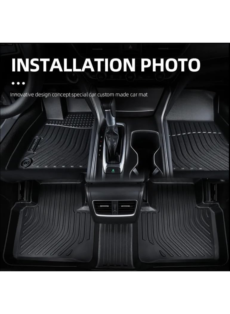 دواسات سيارة TPE فائقة الجودة - مقاس مخصص "ليزر" لحماية شاملة، طقم كامل متين ومقاوم للمياه والروائح لسيارات الـ SUV العائلية - Image 1